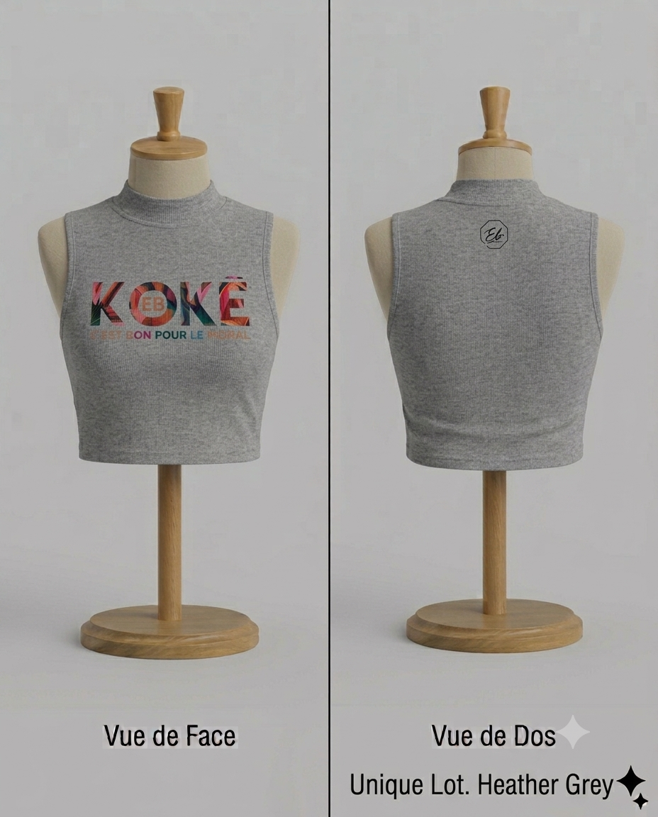 Débardeur croptop KOKÉ — Gris