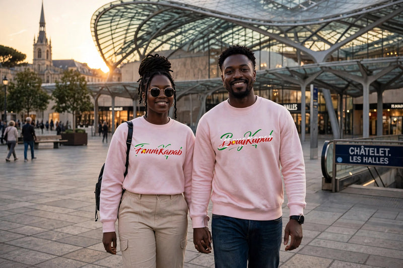Sweat BougKapab — Rose, en situation