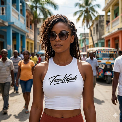 Débardeur croptop FANM KAPAB — Femme
