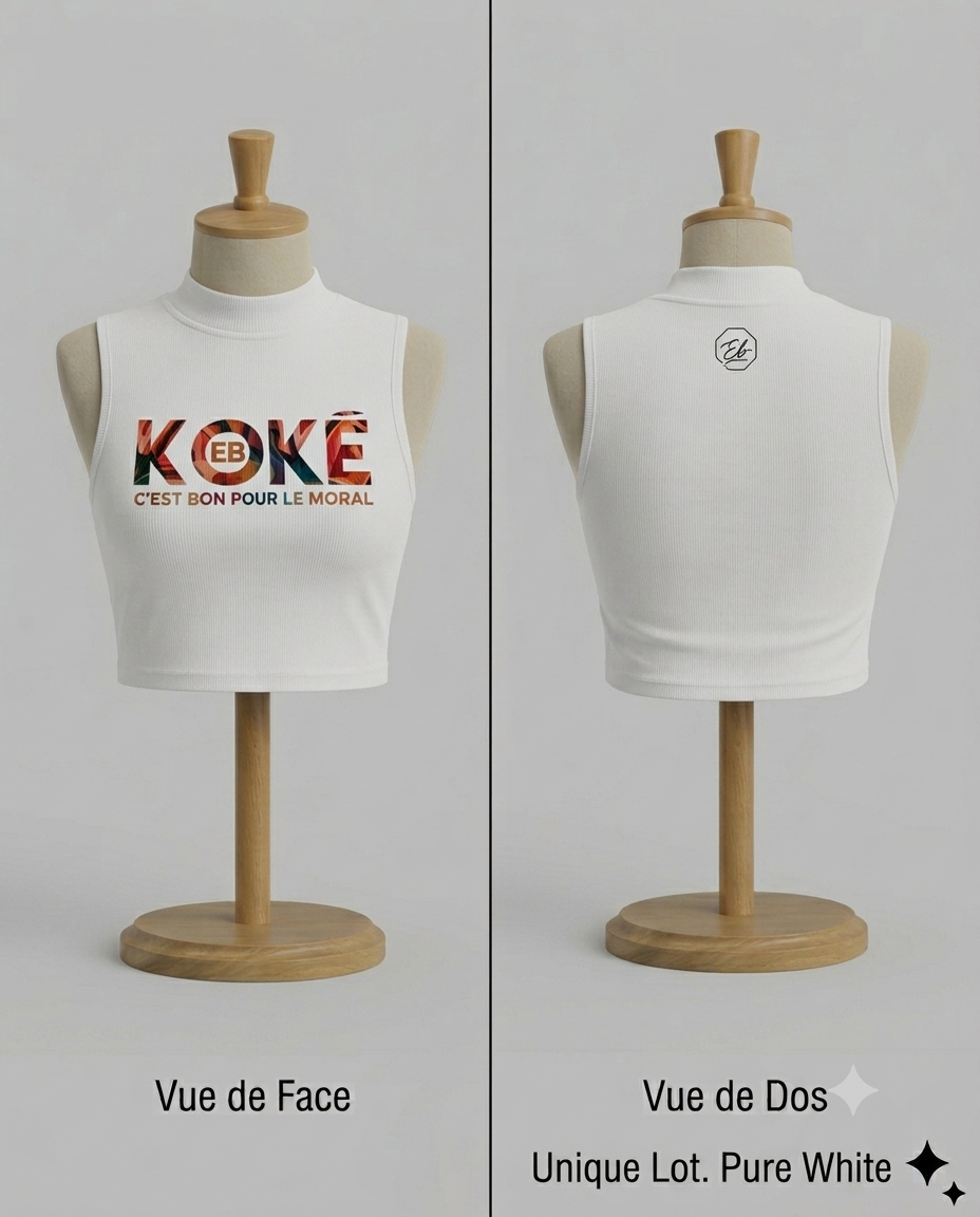 Débardeur croptop KOKÉ — Blanc