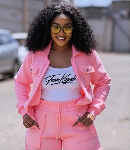 Débardeur croptop FANM KAPAB — Femme